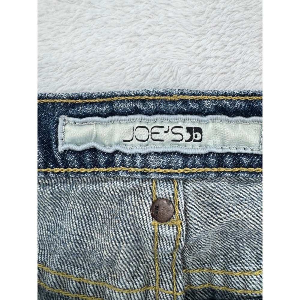 Joe's Jeans Womens 27 Medium Wash Flare Leg Distressed Denim Jeans - Picture 4 of 8